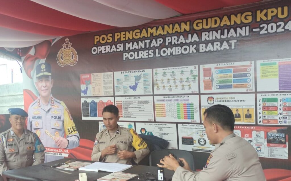 Cek Personil Pengamanan, Polres Lombok Barat Jaga Netralitas dan Kesiapsiagaan Pilkada 2024