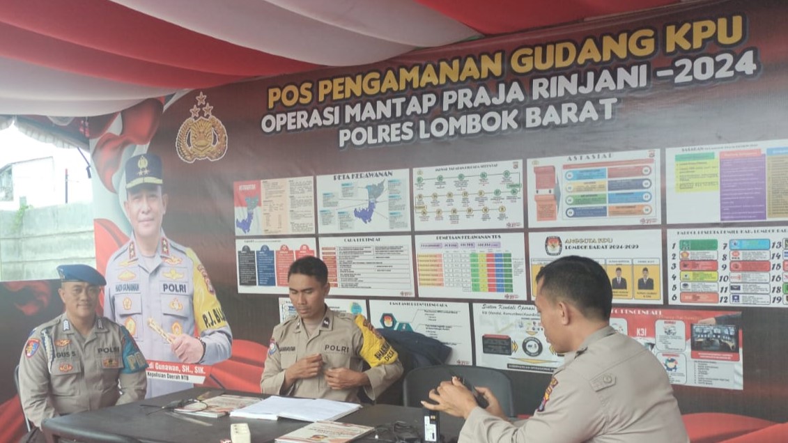 Cek Personil Pengamanan, Polres Lombok Barat Jaga Netralitas dan Kesiapsiagaan Pilkada 2024