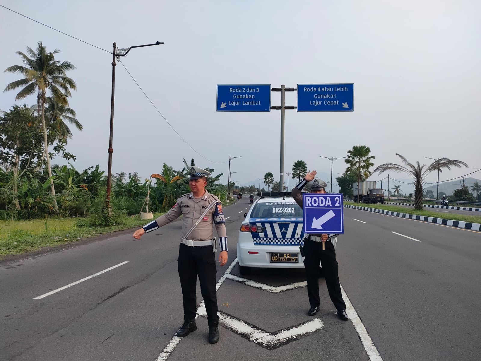 Operasi Mantap Praja Rinjani, Pengaturan Lalu Lintas di Titik Rawan Kemacetan Lombok Barat