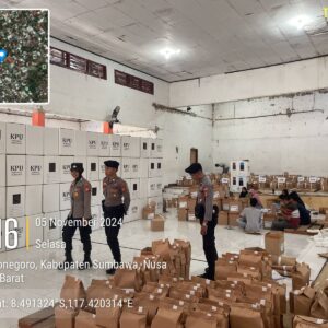 Polres Sumbawa Terus Tingkatkan Pengamanan Di Gudang KPU
