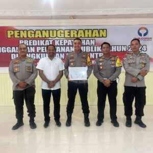 Kapolres Lombok Utara Terima Penghargaan Kepatuhan Pelayanan Publik dari Ombudsman RI