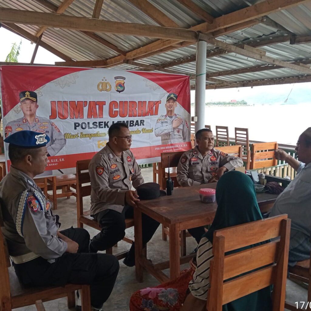 Jumat Curhat Polsek Lembar, Warga Teluk Waru Bahas Kamtibmas dan Antisipasi Banjir