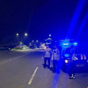 Polsek Gerung Gencar Patroli Malam, Jamin Keamanan Bypass