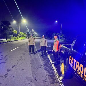 Malam di Bypass BIL Aman Terkendali: Patroli Rutin Polsek Gerung