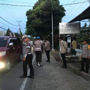 Polres Lombok Utara Amankan Jalannya Kunjungan Menbud di Kabupaten Lombok Utara