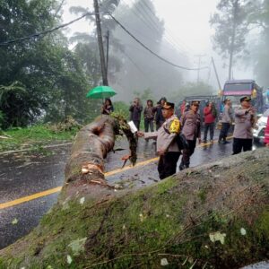 Akses Jalur Medan-Brastagi Terputus, TNI-Polri Bersinergi Lakukan Evakuasi