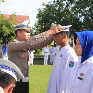 Sat Lantas Polres Sumbawa Barat Lantik Patroli Keamanan Sekolah (PKS)