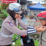 Sat Lantas Polres Bima Kota Sosialisasikan Keselamatan Berlalu Lintas di Perempatan Santi