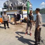 Polsek Kawasan Pelabuhan Laut Bima Laksanakan Patroli Rutin di Areal Dermaga Pelabuhan Laut Bima