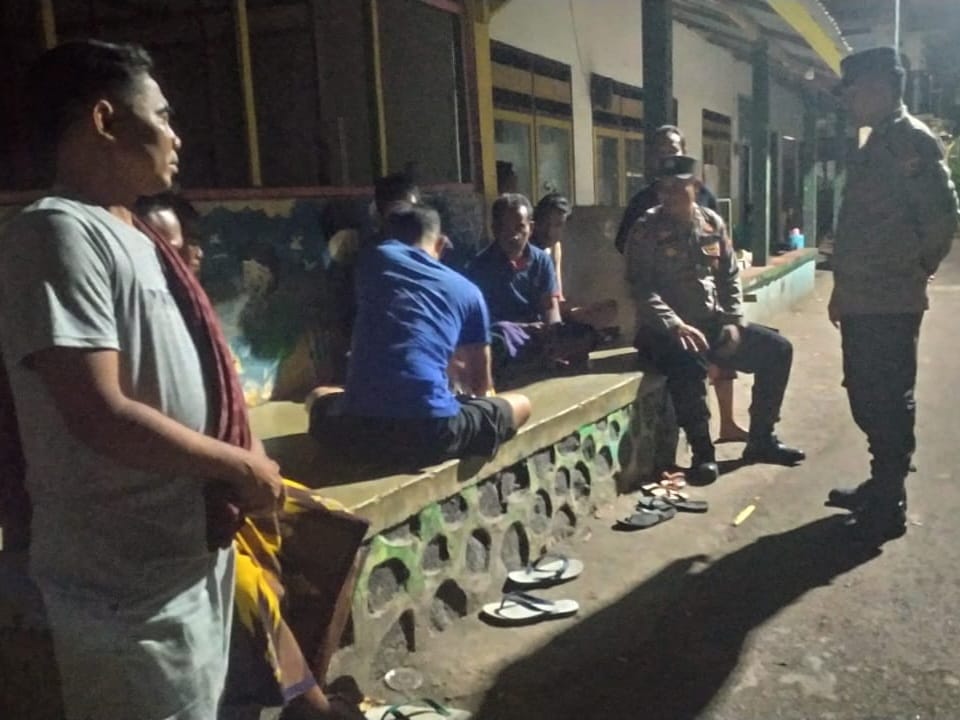 Polsek Kediri Gelar Patroli Malam, Sosialisasi Anti Narkoba dan ajak Jaga Kamtibmas Jelang