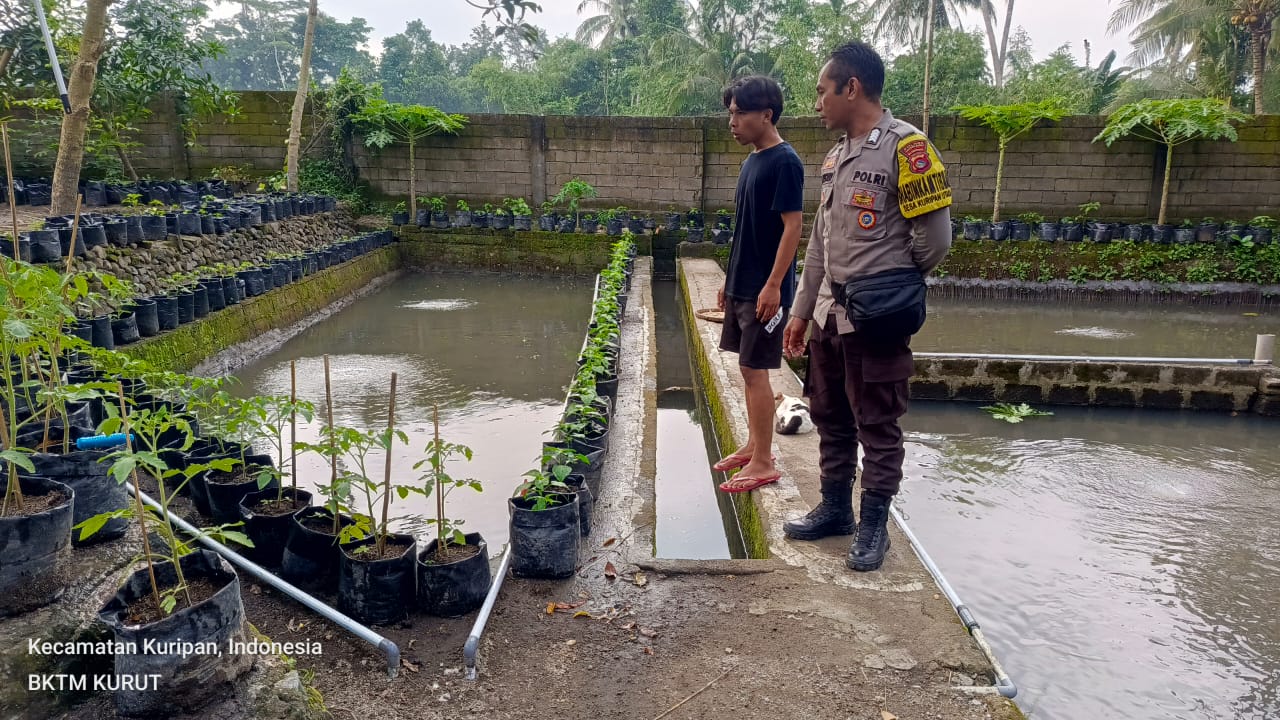 Ketahanan Pangan Jadi Fokus Polsek Kuripan dalam Kegiatan Sambang Desa