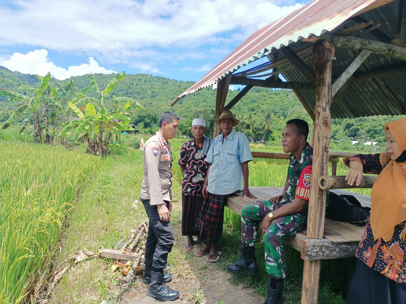 Sinergi Polri dan Petani, Wujudkan Ketahanan Pangan di Kuripan Selatan