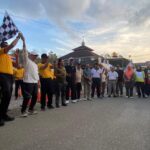 Olahraga Bersama Warna-Warni Meriahkan Hari Jadi Bhayangkara ke-79 di Polres Bima Kota