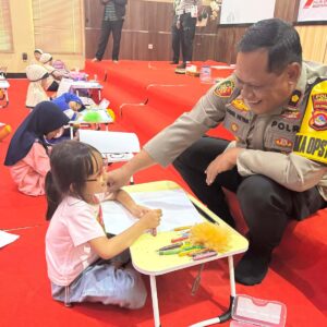 Hari Bhayangkara: Polres Lombok Barat Gelar Lomba Mewarnai untuk Anak TK
