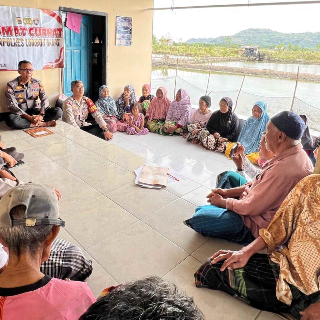 Jumat Curhat di Empol, Polisi Dukung Warga Kembangkan Budidaya Kepiting