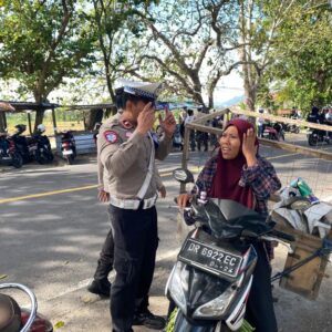 Penertiban Lalu Lintas di Jalan Imam Bonjol, Polres Lombok Barat Keluarkan 46 Tilang