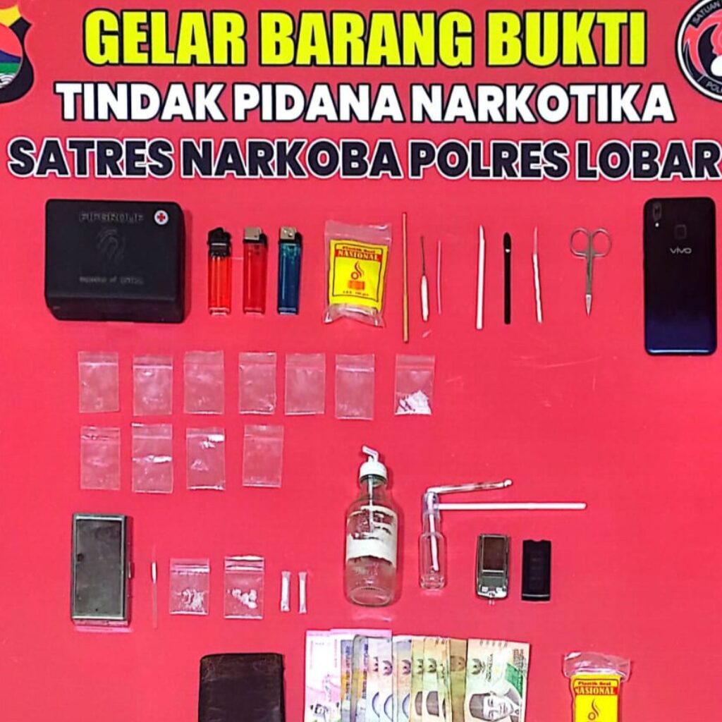 Berawal dari Laporan Warga, Polisi Tangkap Pengedar Sabu di Lembar