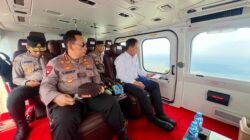 Kapolri Pantau Titik Api Via Udara, Cek Kesiapan Penanganan Karhutla di Riau