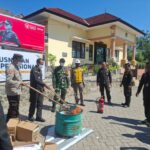 Polsek Poto Tano Kawal Pemusnahan Arsip Operasional Balai Karantina NTB