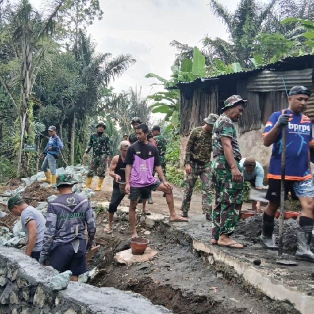 Talud TMMD ke-126 Hampir Rampung, Bukti Nyata Sinergi TNI dan Rakyat