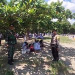 Jaga Kelancaran Upacara Melasti, Polsek Labuhan Badas Laksanakan Pengamanan