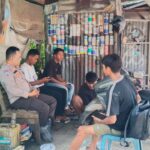 Bhabinkamtibmas Polres Bima Kota Laksanakan Himbauan dan Sosialisasi Layanan Call Center 110 kepada Warga